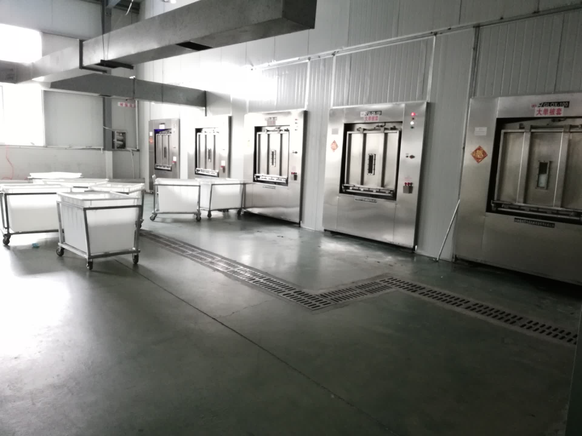  hospital medical auto hygiene 50kg industrial barrier washer extractor machine